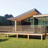 An artist's impression of an eco lodge planned for a project in Skegness.