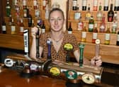Gemma Richardson of the Castle Inn is ready for punters on July 4