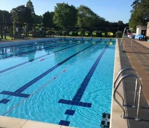 The swimming pool at Jubilee Park.