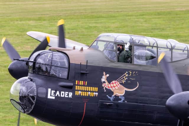 Avro Lancaster PA474 took to the air for the first flight of 2020. Picture: SAC Iwan Lewis, RAF Photographer EMN-200107-100914001