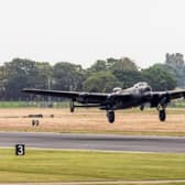 Avro Lancaster PA474 took to the air for the first flight of 2020. Picture: RAF Coningsby. EMN-200107-100902001