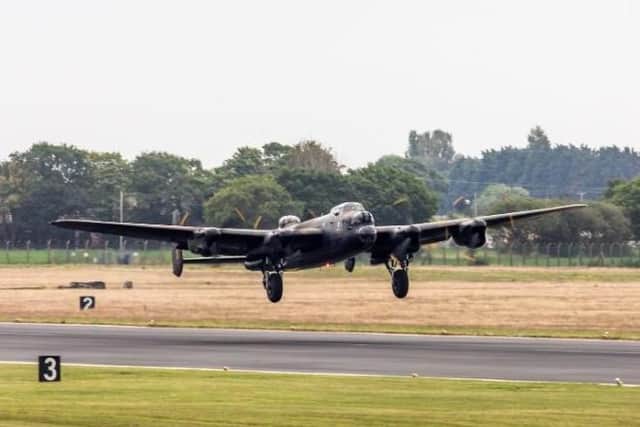 Avro Lancaster PA474 took to the air for the first flight of 2020. Picture: RAF Coningsby. EMN-200107-100902001