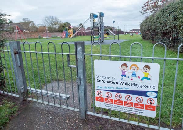Horncastle’s play areas will stay closed for the time being