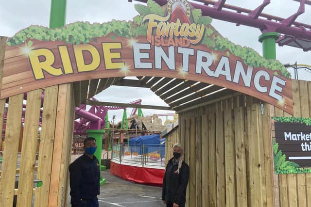 Rides are re-opening at Fantasy Island in ingoldmells.