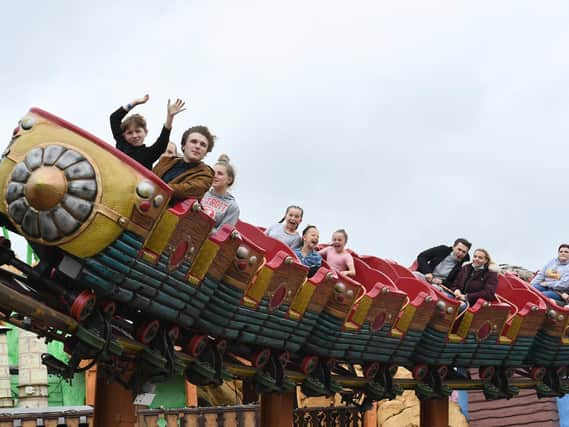 Fantasy Island has re-opened its rides with social distancing between carriages.