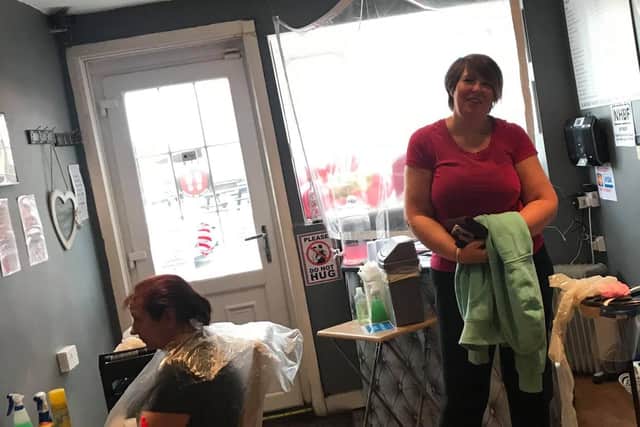 First through the door at Hairs and Graces in Chapel St Leonards is Jo Stone of Burgh le Marsh.
