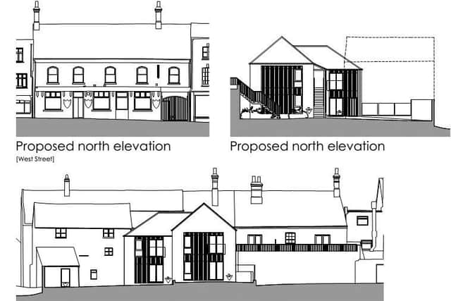 More sketches of the plans.