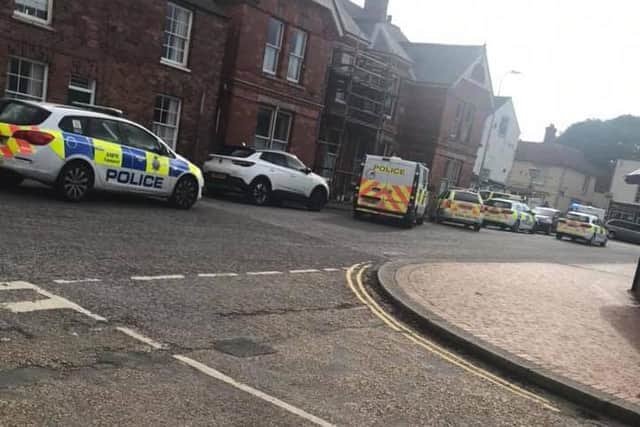 Two men were arrested following an assault on police in Wainfleet.