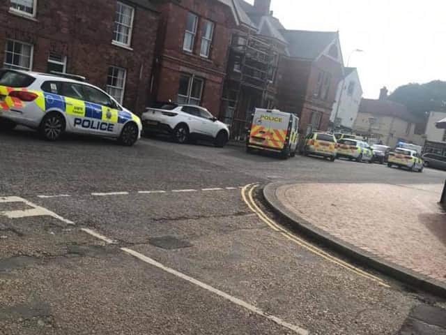 Two men were arrested following an assault on police in Wainfleet.
