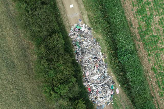 An inter agency investigation has been launched following the spate of flytipping around Leadenham. Photo: Paul Sproxton. EMN-200707-122359001