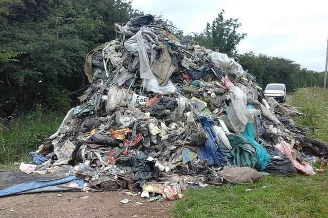 Another massive fly tip dumped near Fulbeck this time. EMN-200707-180127001