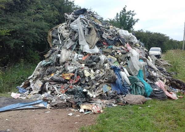 Another massive fly tip dumped near Fulbeck this time. EMN-200707-180127001
