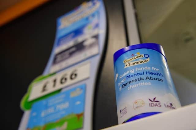 A Lincolnshire Co-op donation box for Community Champions. Photo:: Chris Vaughan Photography. EMN-200807-092257001