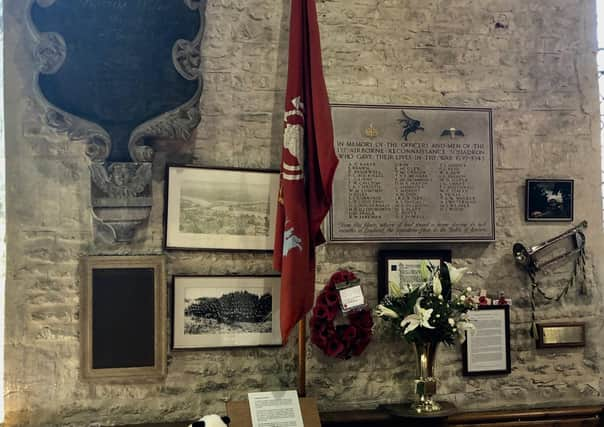 The Airborne Reconnaissance memorial at Heckington Church. EMN-201007-161424001