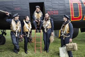 Re-enactors at the Lincolnshire Aviation Heritage Centre. Picture: Martin Keen/Lincolnshire Aviation Heritage Centre