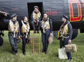 Re-enactors at the Lincolnshire Aviation Heritage Centre. Picture: Martin Keen/Lincolnshire Aviation Heritage Centre