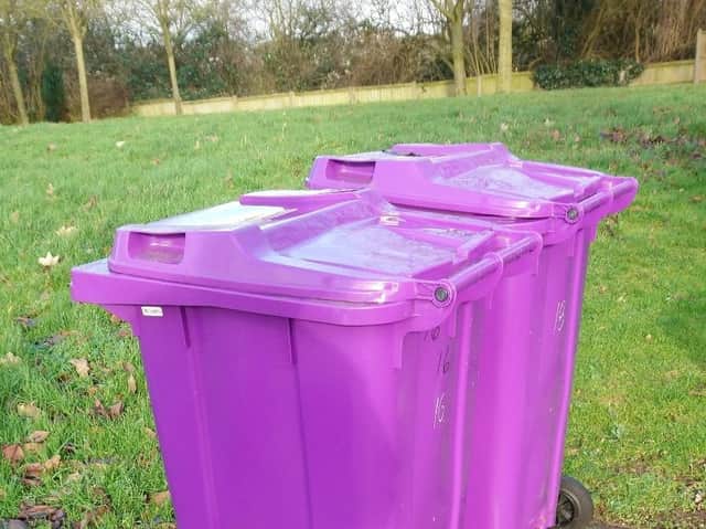 The purple bins have been trialled in certain parts of Boston