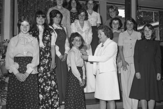 The scene at the Giles School 45 years ago.
