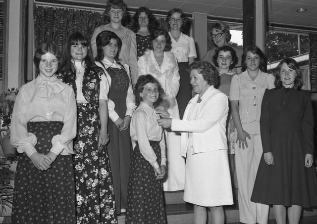 The scene at the Giles School 45 years ago.