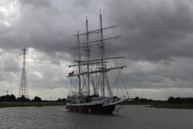 The Lord Nelson visits Boston.