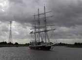 The Lord Nelson visits Boston.