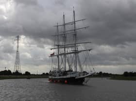 The Lord Nelson visits Boston.