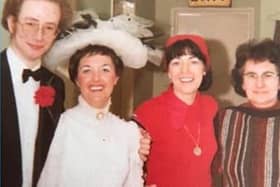 Lifetime friends - Miss Joy (third right) and Janice Sutton (second left).