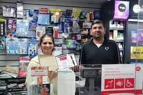 Hira and Ram with their award.