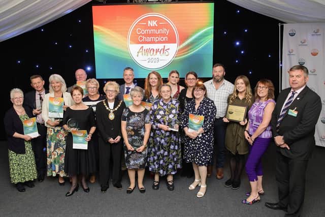 The 2019 NK Community Champion Awards winners. Photo: Chris Vaughan Photography EMN-200720-100757001