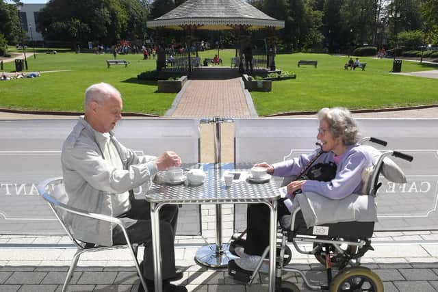 Jim and Kath Duignan, of Skegness, at Cafe Dansant.