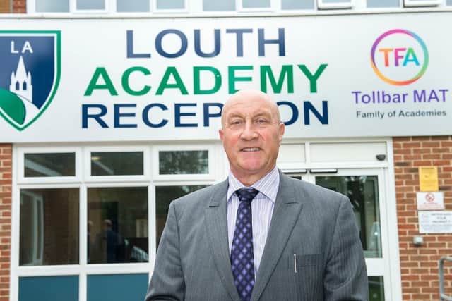 David Hampson (CEO Tollbar MAT) at Louth Academy's Lower Campus. (Picture: Sean Spencer/Hull News & Pictures Ltd)