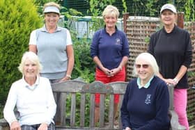 A socially distanced Lady Captain's Day.