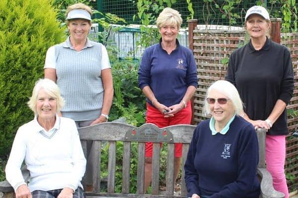 A socially distanced Lady Captain's Day.