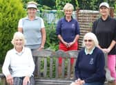 A socially distanced Lady Captain's Day.