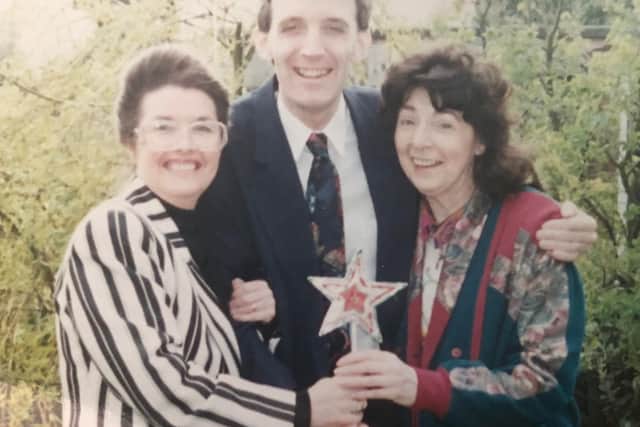 Treasured memories with Miss Joy (right) and Janice Sutton (left).