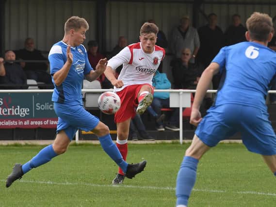 George Hobbins in action for Town last season.