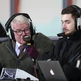 John Motson in the commentary box. Photo: GettyImages