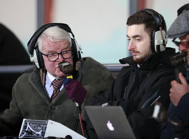 John Motson in the commentary box. Photo: GettyImages