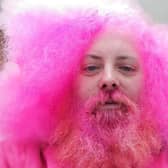 Simon Greenfield before his pink beard shave in November 2019­.