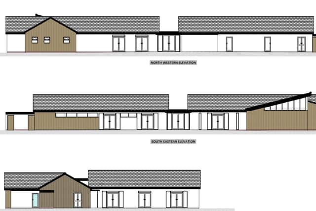 Proposals for Louth Town FC's ground in Saltfleetby.