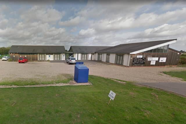 Louth Town FC's ground in Saltfleetby.