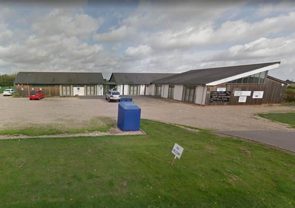 Louth Town FC's ground in Saltfleetby.