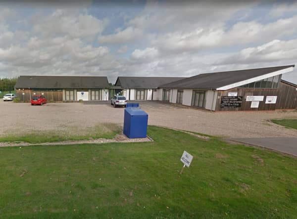 Louth Town FC's ground in Saltfleetby.