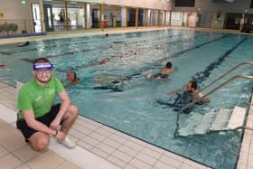 Swimming pool at Sleaford Leisure Centre re-opens to public. Duty Manager, Billy Wells. EMN-200727-100409001