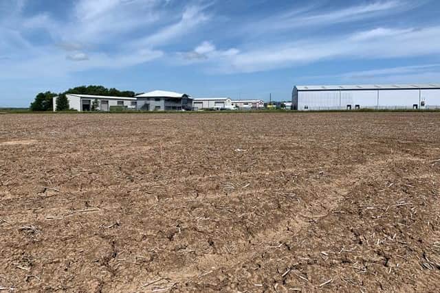 The site of a 2.4million extension of the business park in Skegness.