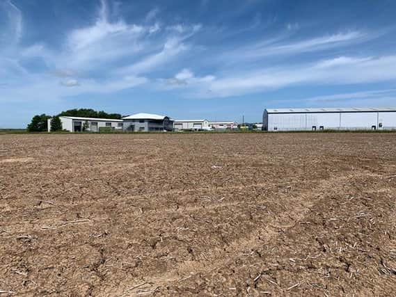 The site of a 2.4million extension of the business park in Skegness.