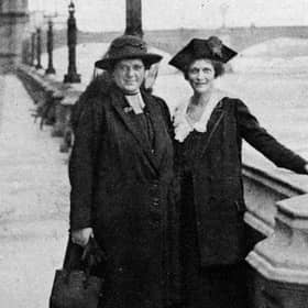 Margaret Wintringham, left, and Lady Astor