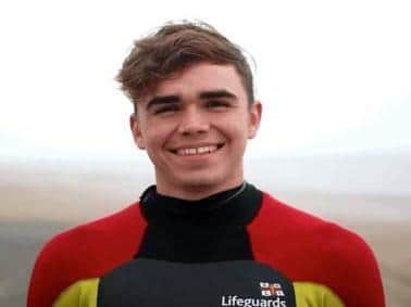 RNLI Lifeguard Charlie Spencer. Credit: RNLI.