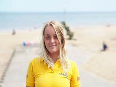 RNLI Lifeguard Lois Kemp. Credit: RNLI.