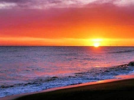 Mablethorpe beach at sunset (Photo: Mablethorpe Photo Album Facebook page)